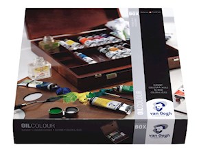 Van Gogh Olieverf kist Inspiration met 14 kleuren in tubes van 40 ml + accessoires - Afbeelding 1