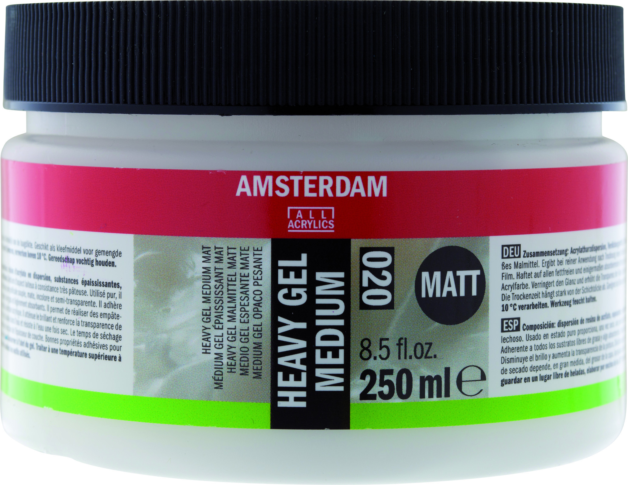 Amsterdam Heavy Gel Medium Mat 020 Pot 250 ml