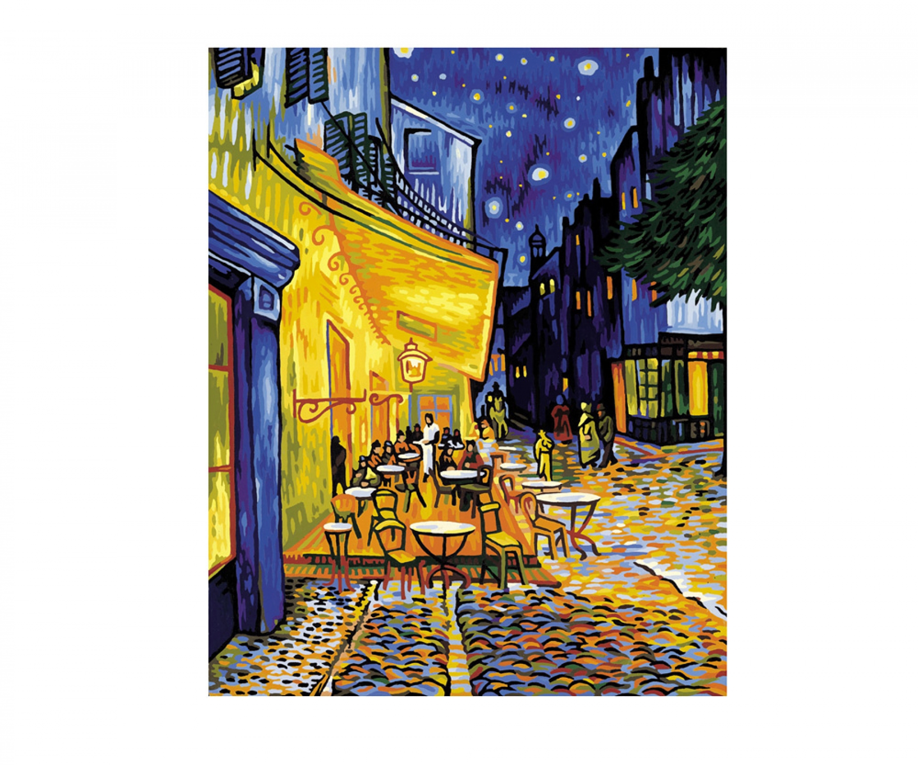 Schilderen Op Nummer Nachtcafé 40x50cm - Afbeelding 1