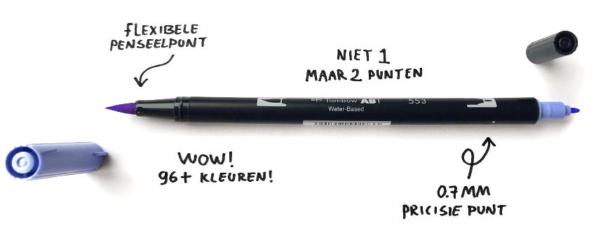  Tombow Dual Brushpen ABT – Keuze uit 107 kleuren of blender - Afbeelding 3