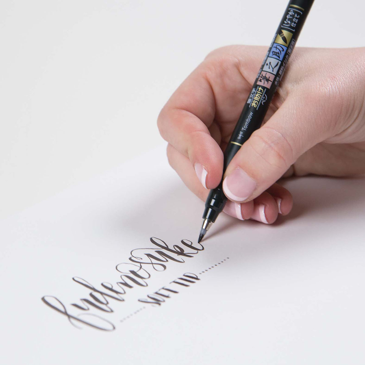 Tombow Fudenosuke Zacht Zwart - Afbeelding 2