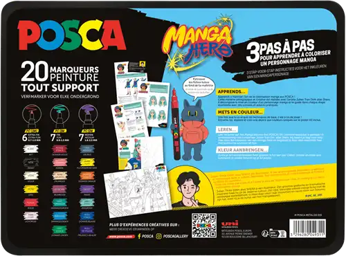 Posca box metal manga HERO - Afbeelding 1