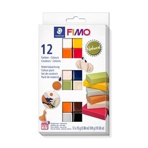 Fimo soft set - colour pack 12 natural colours