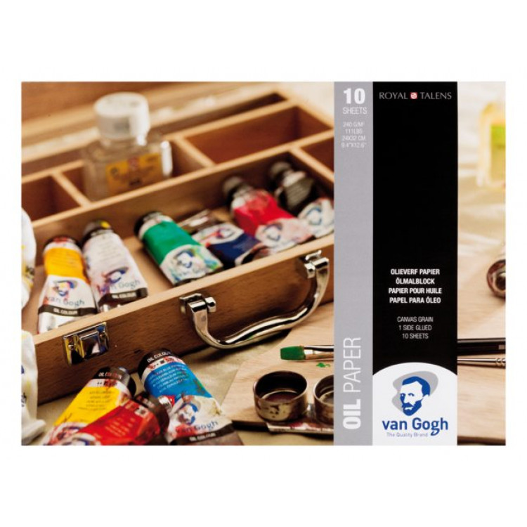 Van Gogh Blok met olieverfpapier 10 vellen 240 g formaat 30 x 40 cm
