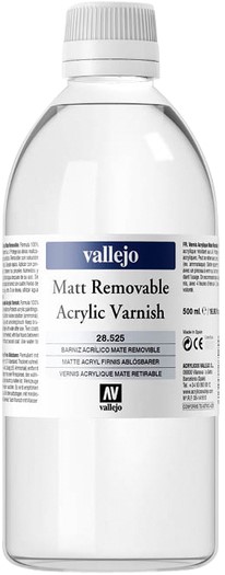 Vallejo Acrylverf Matt Vernis Verwijderbaar 500ml 