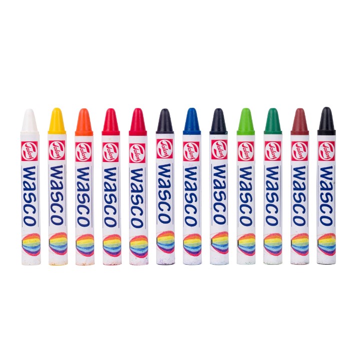 Wasco waskrijt set 12 kleuren - Afbeelding 1