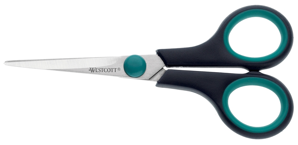 Schaar Westcott 13 cm Easy Grip RVS soft grip - Afbeelding 3