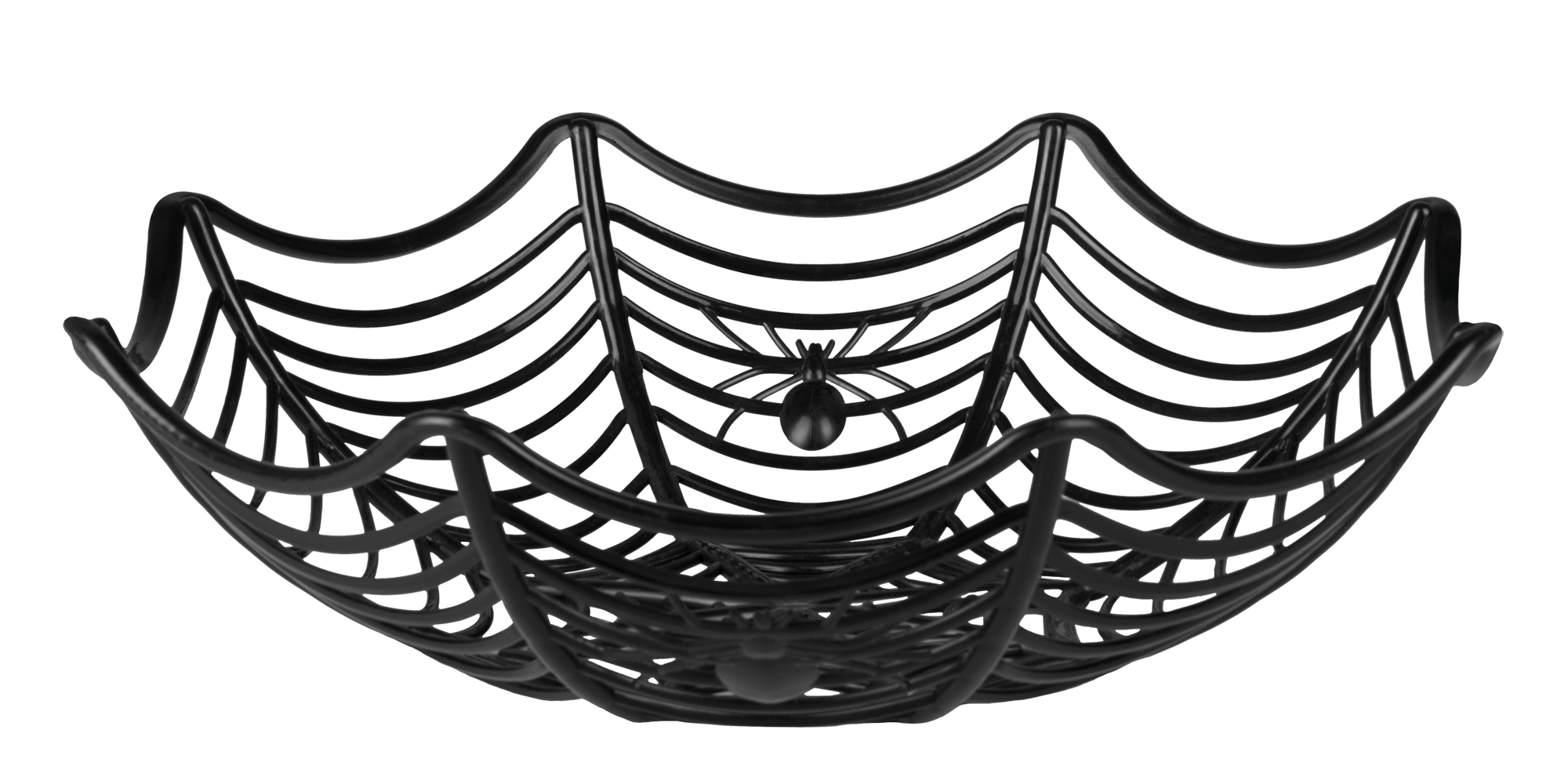 Schaal spinnenweb zwart (Ø27cm)