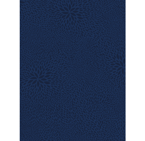 Décopatch Papier 3 Vellen Bloemblad Patroon Donkerblauw 30x40cm - Afbeelding 1