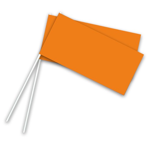 Zwaaivlag oranje 16x25cm