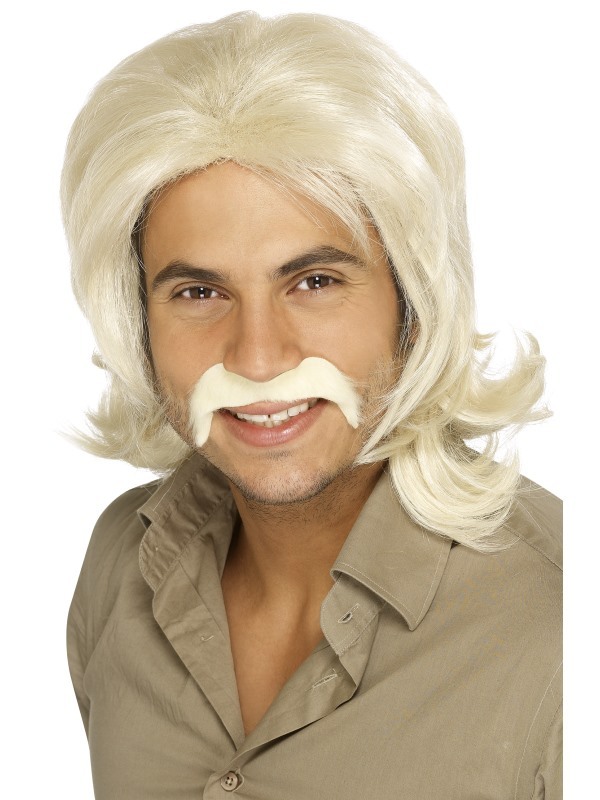 70s Retro Pruik, Blond met Pony