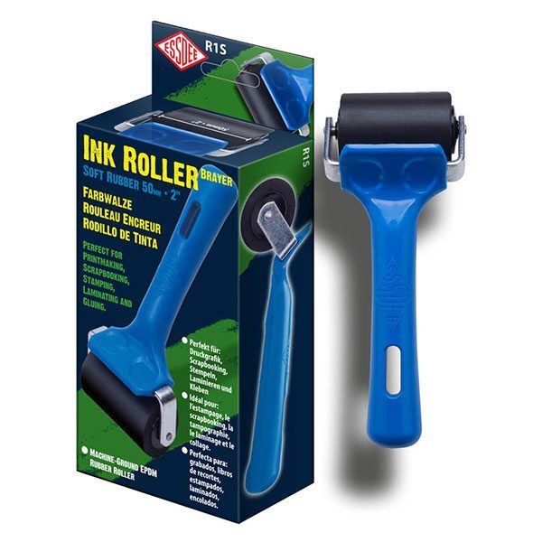 Zacht Rubberen Inkt Roller 5cm Breed